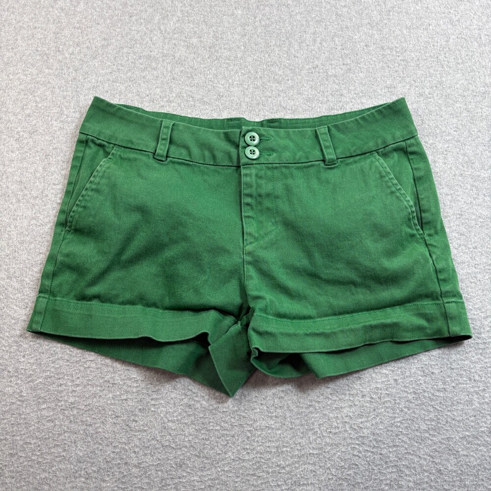 Kavu Shorts Women 6 Green Chino Hiking Nautical Outdoors Heritage Academia Y2K